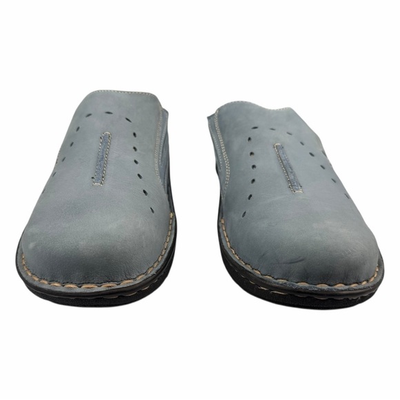 Drew Men’s Juniper 8.5 WW Blue Genuine Leather Supportive Adjustable Strap Mules main image 9